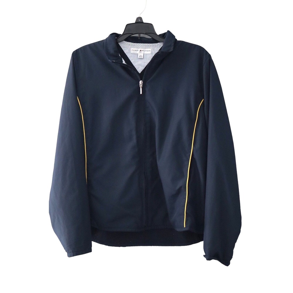 Tommy Hilfiger GOLF Men's Lightweight Zipped Navy Blue Bomber Jacket Size L